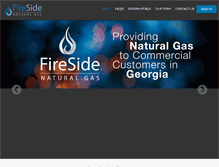 Tablet Screenshot of firesidenaturalgas.com